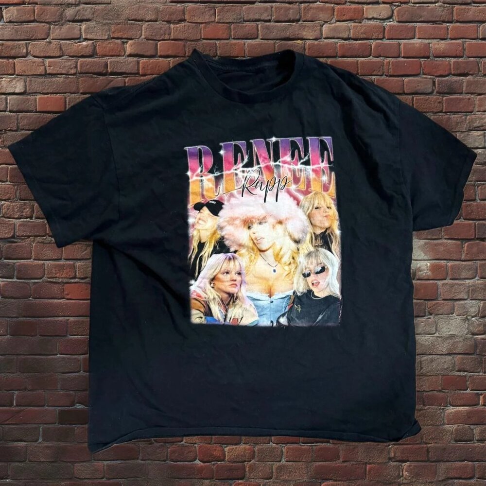 Reneé Rapp oversized collage graphic T-shirt